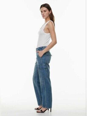 aritzia 90's edie lo-rise cargo Denim Forum